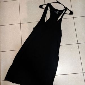 Classic Black Summer Tank Dress - 100% Cotton